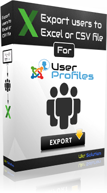 Export/Download Joomla users (+ User Profile) to Excel or CSV file
