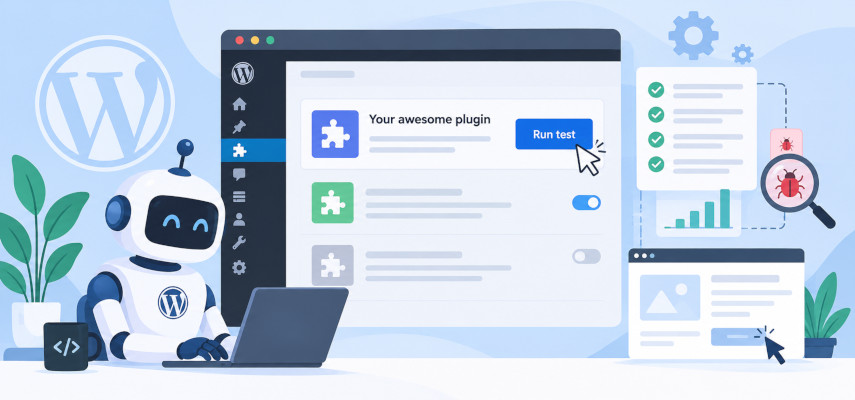 Auto testing for WordPress plugins
