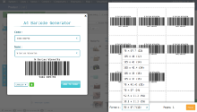 Barcode generator screenshot 3