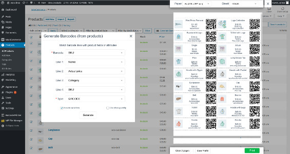 Barcode generator for WordPress screenshot 2