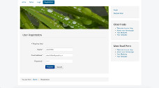 How simple Joomla Registration form looks 